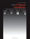 JOURNAL OF CLINICAL ANESTHESIA杂志封面